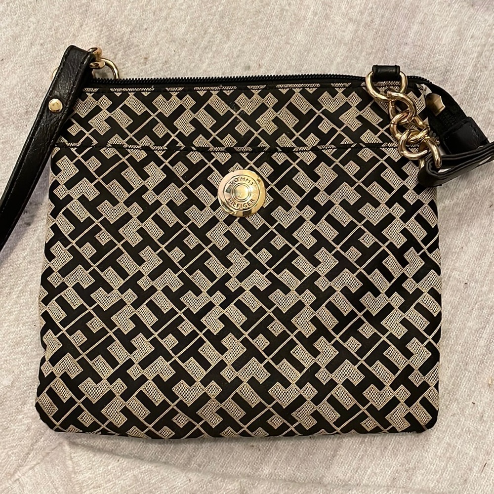 Tommy Hilfiger, Patterned Canvas Cross Body Purse